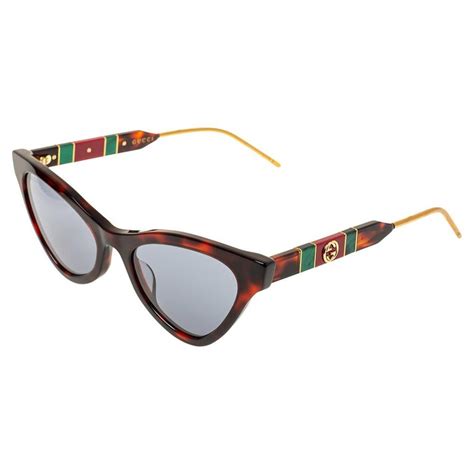 GUCCI Acetate Cat Eye GG0597S Sunglasses Havana